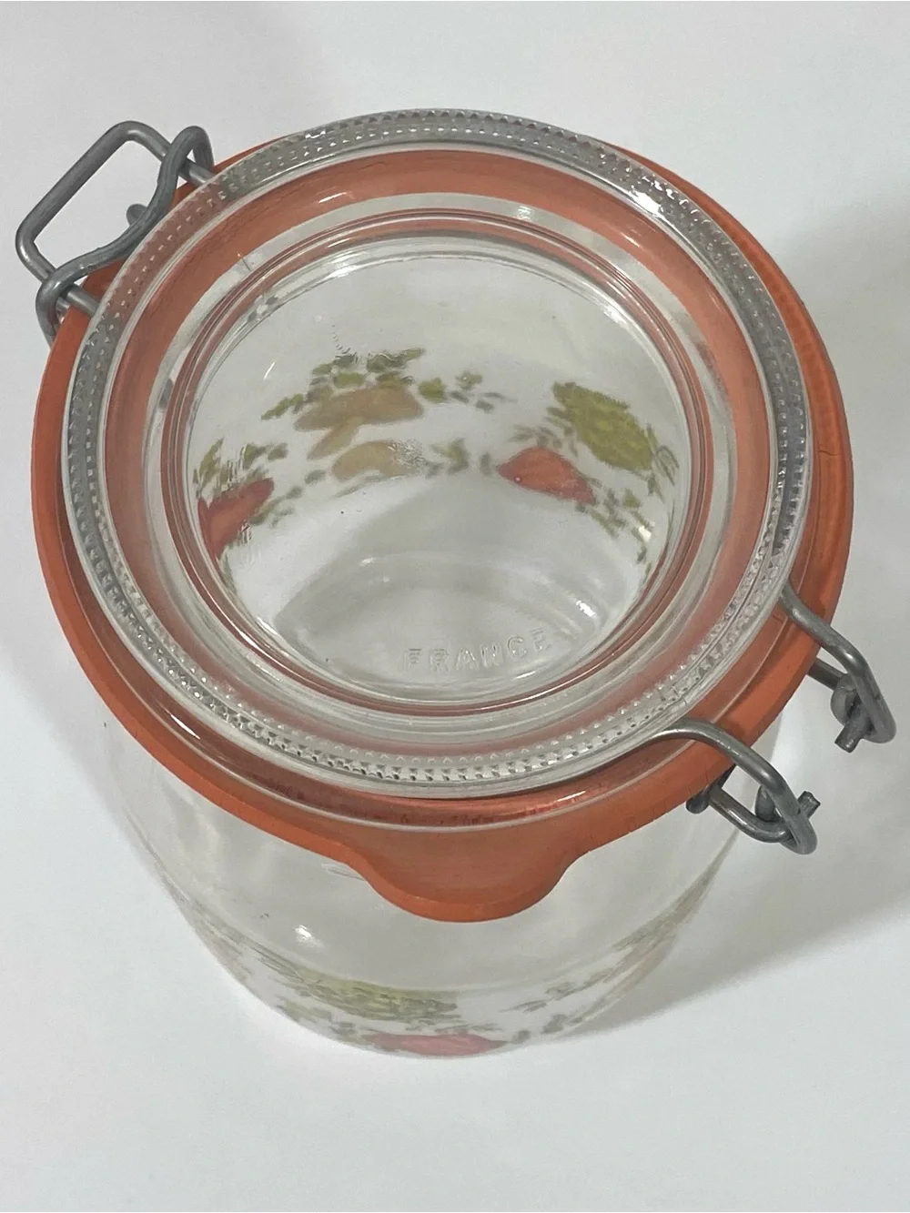 Vintage 70’s Arc Spice of Life 1 Liter Glass Storage Canister Kitchen mushroom